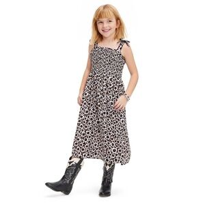 Kids' Smocked Tie Strap Neutral Poppy Midi
Dress
Diane Von Furstenberg